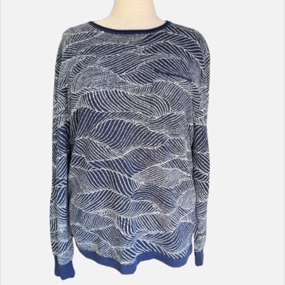 Todd Snyder Coastal Wavey Linen Cotton Lightweight Pocket Shore Sweater (SZ L) - Picture 1 of 9
